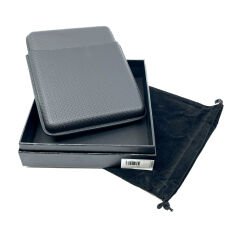 Parmida Deri Puro Kılıfı/Seyahat Humidoru Beşli - Siyah