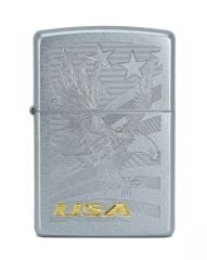 Zippo Bold Eagle Satin Chrome Dizayn Çakmak