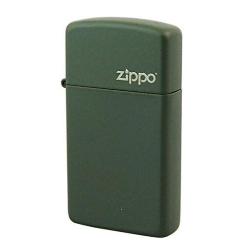 Zippo Slim Green-Yeşil Zippo Logo Çakmak