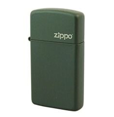 Zippo Slim Green-Yeşil Zippo Logo Çakmak