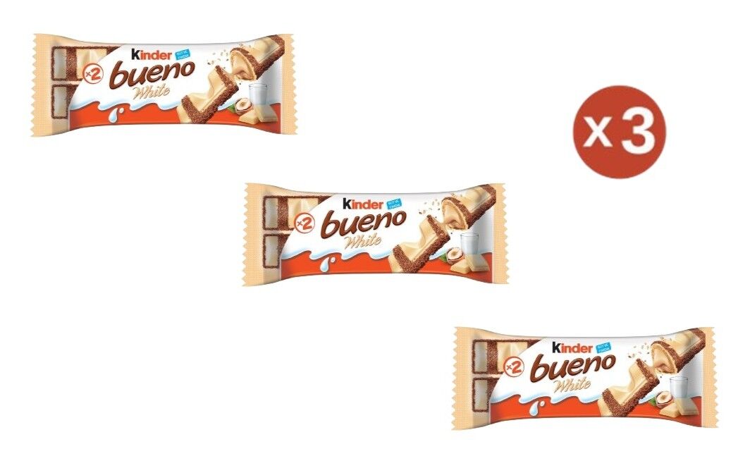 Kinder Bueno White Çikolata 39 gr (3 ADET)