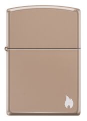 Zippo High Polish Rose Gold Flame Logo Dizayn Çakmak