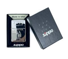 Zippo Windproof Dizayn High Polish Chrome Çakmak