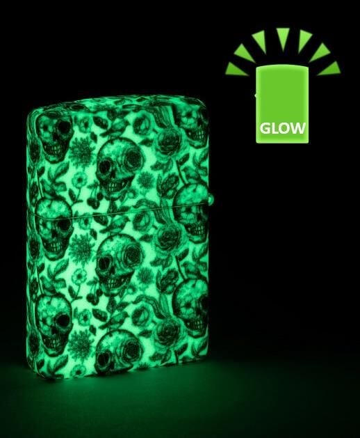 Zippo Glow Skeleton Design Çakmak