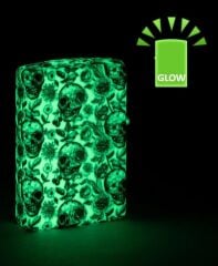 Zippo Glow Skeleton Design Çakmak