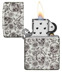 Zippo Glow Skeleton Design Çakmak