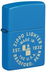 Zippo Bradford Sky Blue Dizayn Çakmak