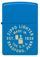 Zippo Bradford Sky Blue Dizayn Çakmak