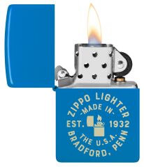 Zippo Bradford Sky Blue Dizayn Çakmak