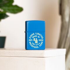 Zippo Bradford Sky Blue Dizayn Çakmak