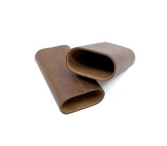 Parmida Deri Puro Kılıfı/Seyahat Humidoru İspanyol Sediri İç Kaplama - Kahverengi