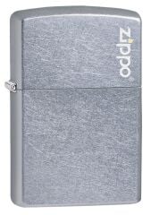 Zippo Regular Street Chrome Dik Logo Çakmak