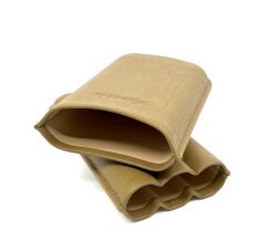 Parmida Deri Puro Kılıfı/Seyahat Humidoru Üçlü - Sütlü Kahve