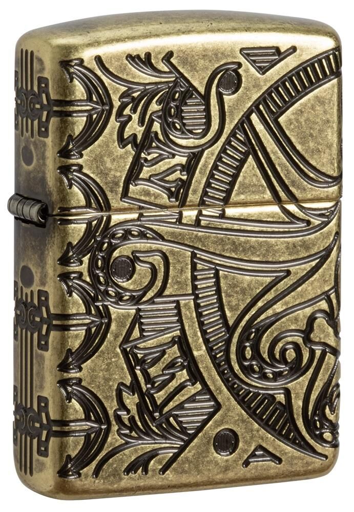 Zippo Armor Case Nautical Scene Design Çakmak