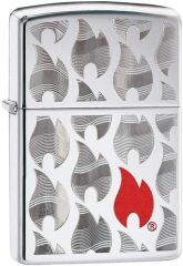 Zippo Red Flame In Flames Dizayn Çakmak