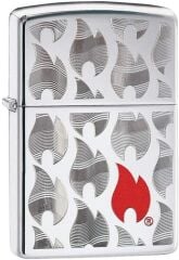 Zippo Red Flame In Flames Dizayn Çakmak