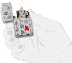 Zippo Red Flame In Flames Dizayn Çakmak