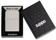 Zippo Rüzgar çakmağı - Alev ve Circles Design 2 - Doldurulabilir - Hediye kutusu - Metal - ABD'de üretilmiştir