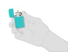 Zippo Slim Flat Turquoise Çakmak