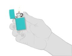 Zippo Slim Flat Turquoise Çakmak