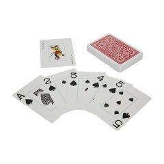 Master Games Jumbo Plastik Oyun Kartı Destesi Arrow - Kırmızı