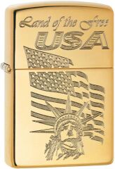 Zippo Land Of The Free USA - Özgürlükler Ülkesi Dizayn Çakmak