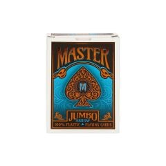 Master Games Jumbo Plastik Oyun Kartı Destesi Arrow - Mavi