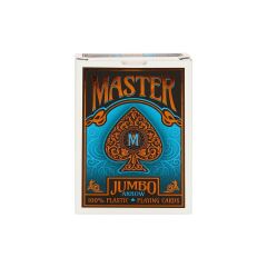 Master Games Jumbo Plastik Oyun Kartı Destesi Arrow - Mavi
