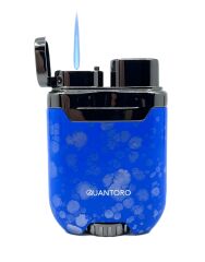 Quantoro Mavi Splash Desen Pürmüz Alevli Çakmak