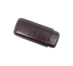 Parmida Deri Puro Kılıfı/Seyahat Humidoru İkili - Kahverengi