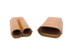 Parmida Deri Puro Kılıfı/Seyahat Humidoru İkili - Taba