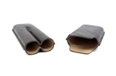 Parmida Deri (Eskitme Görünümlü) Puro Kılıfı/Seyahat Humidoru İkili - Kahverengi