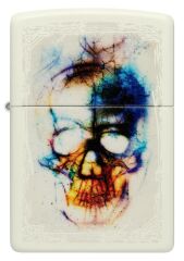 Zippo Skull Print Design Glow in The Dark Çakmak