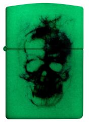 Zippo Skull Print Design Glow in The Dark Çakmak
