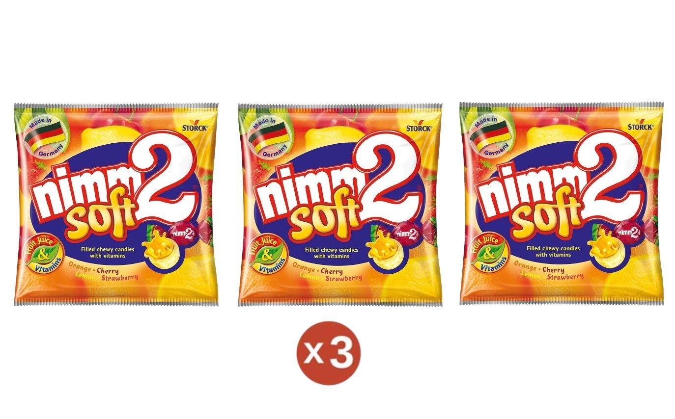 Nimm2 Soft Karışık Meyve Aromalı Şeker 116 Gr (3 ADET)