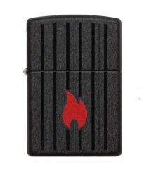 Zippo Black Crackle Flame Dizayn Çakmak