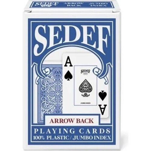 Sedef Jumbo Index İskambil Oyun Kart Destesi - Mavi