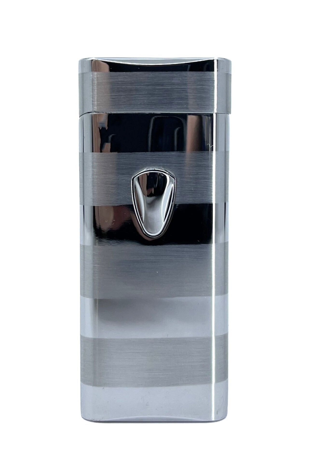 Zenit Luxury Series Çizgili Satine Gümüş Renk - Elektronik Ateşlemeli Çakmak