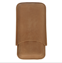 Zippo Vintage Deri Puro Kılıfı  Seyahat Humidoru - Kahverengi