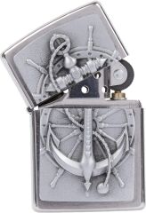 Zippo Nautical Amblem Dizayn Çakmak