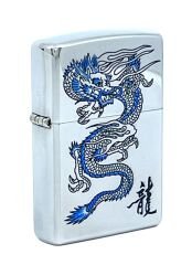 Zippo Blue Dragon - Mavi Ejder Dizayn Çakmak