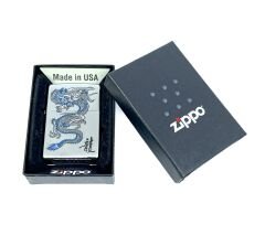 Zippo Blue Dragon - Mavi Ejder Dizayn Çakmak