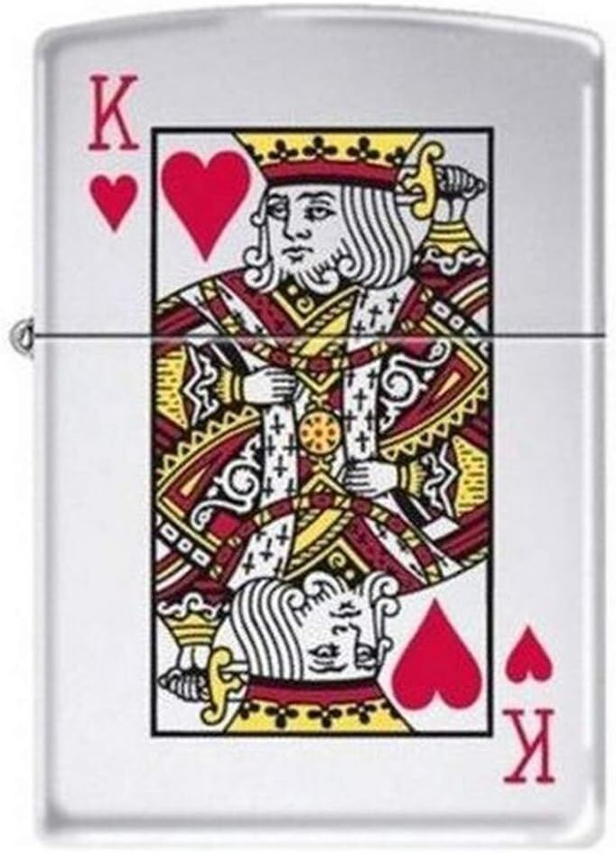 Zippo King Of Hearts - Kupa Kralı Dizayn Çakmak