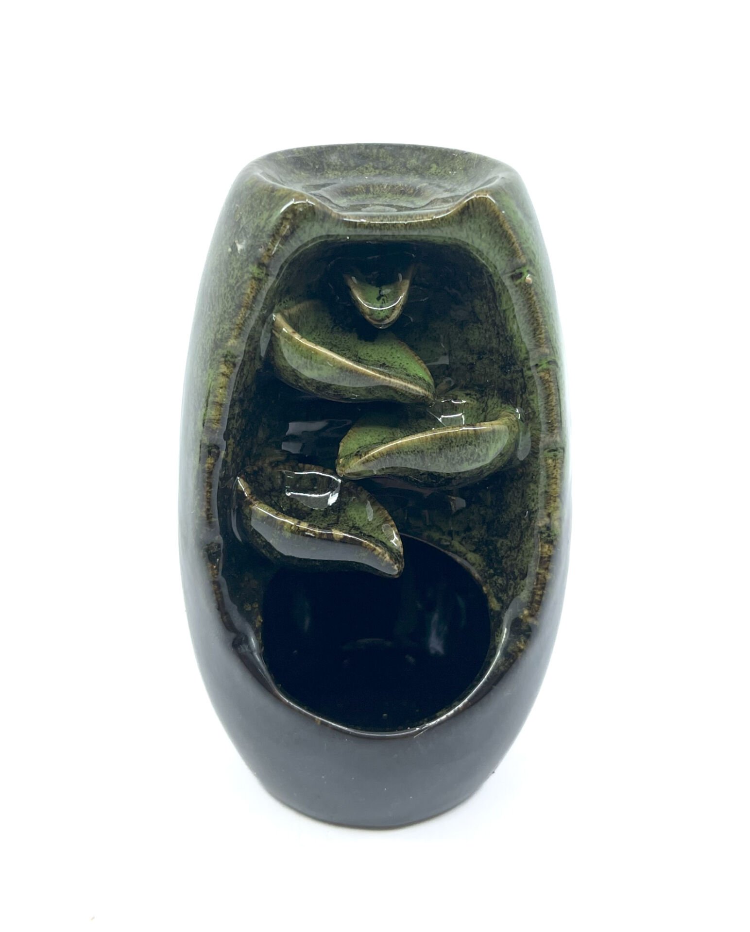 Geri Akışlı Buhurdanlık ve Tütsülük Seramik - Yeşil