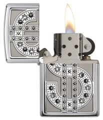 Zippo Dolar Swarovski Dizayn Çakmak