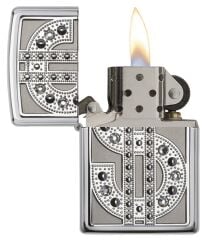 Zippo Dolar Swarovski Dizayn Çakmak