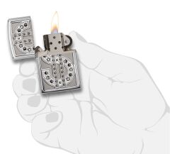 Zippo Dolar Swarovski Dizayn Çakmak