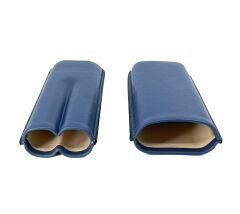 FireBird Deri Puro Kılıfı/Seyahat Humidoru İkili - Mavi