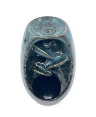 Geri Akışlı Buhurdanlık ve Tütsülük Seramik - Mavi