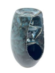 Geri Akışlı Buhurdanlık ve Tütsülük Seramik - Mavi